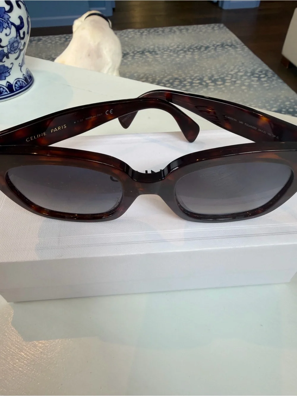 Céline Sunglasses Tortoise Polarized Brown Lenses with Case, Box + Original Tags